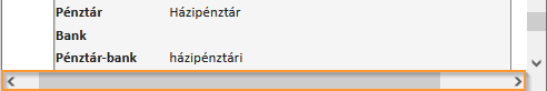 széles táblázat vízszintes gördítősávval